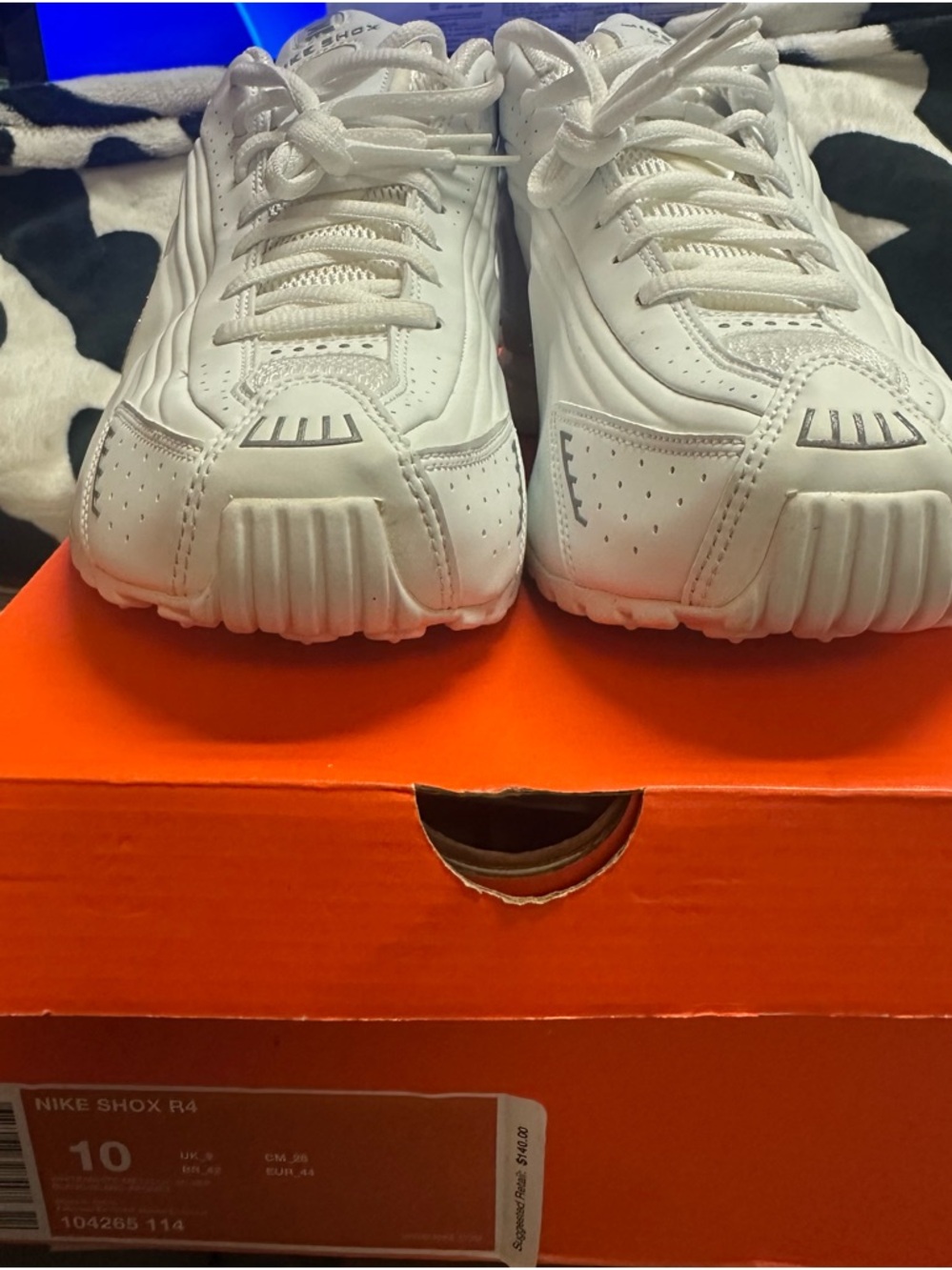Nike White Shox R4 Men's Athletic Sneakers